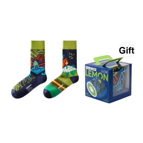 Bananain Колено Высокие Носки Унисекс Подарочная Коробка 2 Двойные