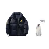 "2 Pack Standard Edition" Темно-синий Хлопковый Куртка "Желтый Логотип" + Белый Фотиния Серый Свитшот