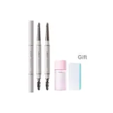 E02 Мягкий матовый серый коричневый + E05 льняная ткань синий коричневый (включает 35 мл средство для снятия макияжа + матовая губка)