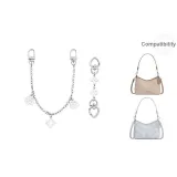 Белый Сердце Набор [Белое Сердце 15 см + Декоративная цепочка Камелия 30 см]