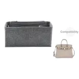 HermèS Платина-Темно-серый-Боковая молния