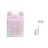 02# Набор для ресниц с 10 рядами [Включает клей и пинцет]