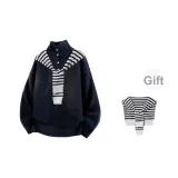 Темно-синий (с шалью)