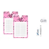 [Два коробки] Традиционный китайский стиль Имитация веерообразных нижних ресниц 80 кластеров + клей и пинцет