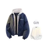 Темно-синий, синий (в комплекте с круглым вырезом, внутренний свитшот)