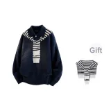 Темно-синий (с шалью)