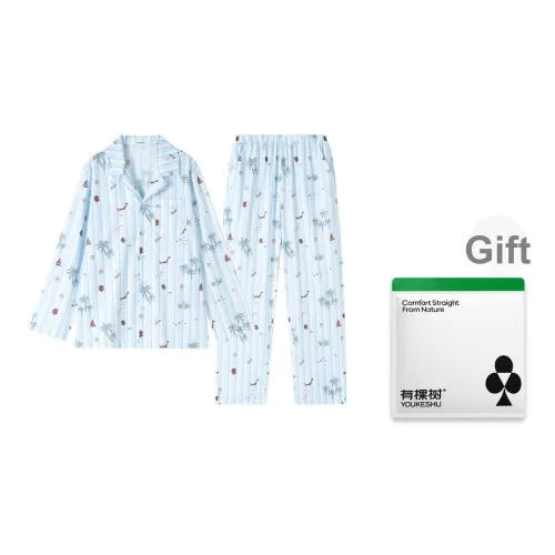 YOUKESHU Ice Silk Пижамный комплект Мужской Shopping Bag