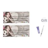 [2 коробки Little Пламя нижние ресницы] Включает клей и пинцет