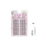 Легкий Мятный Верхний Набор Кистей для Туши с 10 Рядами + Клей Пинцет