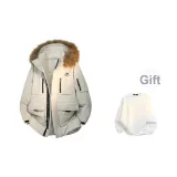 Тёмный кремовый, белый (в комплекте с круглым вырезом, внутренний свитшот)