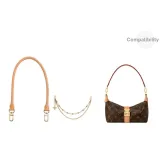 [Комплект из 2 предметов] Круглый плечевой ремень 70 см + жемчужная декоративная цепь