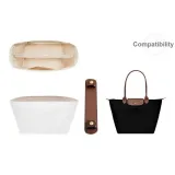 Отделение, стиль (большой), с компьютерной бумагой DuPont, подкладка + коричневые накладки на плечи