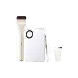 Белый - [3-штучный комплект] Кисть для тональной основы One-Stroke + Цветной миксер + Цветной стик