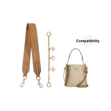 Молочно-чайный, 65 см + Клевер четырехлистный, декоративная цепочка