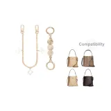 [Золотистый] Молочно-белый Перламутровый + Четырехлистный Клевер Декоративная Цепь 30 см