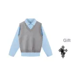 Светло-серый + Синий