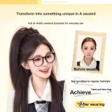 Заколка-краб "Водопад" с конским хвостом [Темно-коричневый]