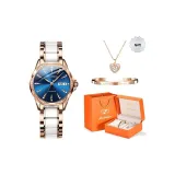 Керамика Ремешок Розовый Корпус Синий Циферблат