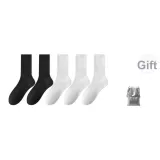 5 пар (3 белых + 2 черных)