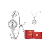 Цветочный серебряный ("Бьющееся сердце" ожерелье + ограниченная серия коробки "Сердцебиение")