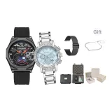 Черный Planet + Dream Синий [Стальной браслет, браслет и комплект одежды]