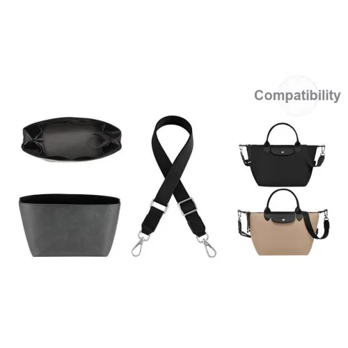 Jingxi Холщовая сумка с ремешком женская черная