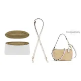 Coach Nolita 19 (Белый, бумага DuPont, подкладка + бежевый, ширина 1,1 см, полотяное переплетение, золотистая пряжка, 90)