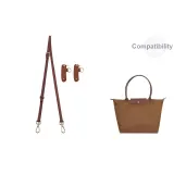 Коричневый с золотой пряжкой, комплект из двух частей, размер 95-124 см [Тонкий], регулируемый, набор