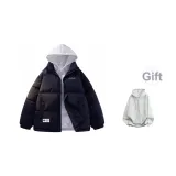 Темно-синий [с свитшотом серого цвета с фотанией]