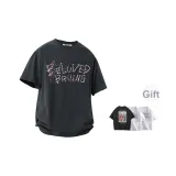 Темно-серый (с случайным принтом, короткий рукав)