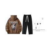 Кофейный, одежда, наборы (с ожерельем)