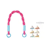 Зеленый, розовый, красный, шнурок