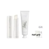 [Маленький Белый Бальзам для губ в тюбике 4г + Крем для рук Весенний Дневной, примерно 58г] с бесплатной пробой парфюма