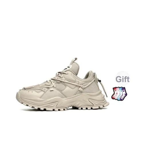 Masongarments Shark Tooth Series Толстая подошва Кроссовки Низкие Бежевые Унисекс