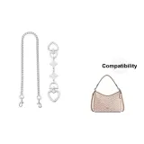 Белый клевер четырехлистный ++ Плетеная цепочка 50 см