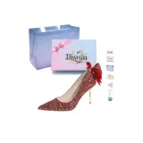 Красная коробка с бантом, подарочная