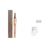 Z108 Кисть для бровей с четырьмя щетинками, карандаш [03 Мягкий Серый Черный], 1 шт [Включает портативные хлопковые подкладки]