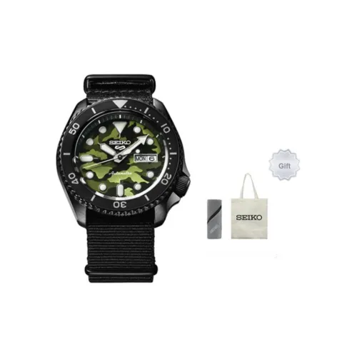 SEIKO Механический механизм Мужские часы 42,5мм*13,4мм Зеленый