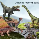 12 больших динозавров (с коробкой для хранения + карта для раннего образования + карта сцены)