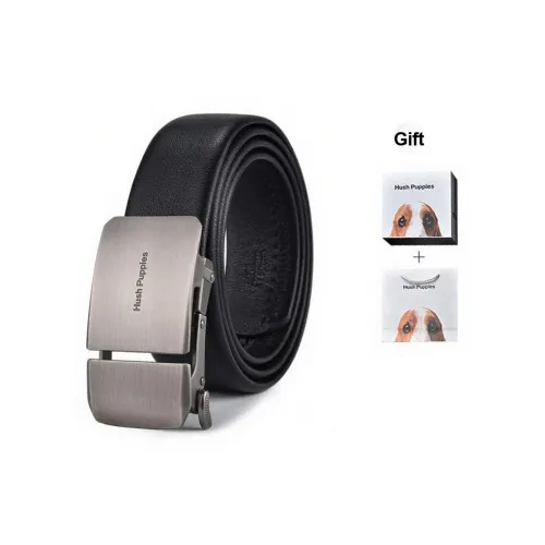 Hush Puppies Ремни из коровьей кожи Мужской Черный 3,5 см