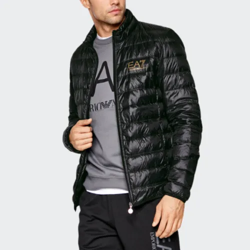 EMPORIO ARMANI Зимний пуховик мужской черный
