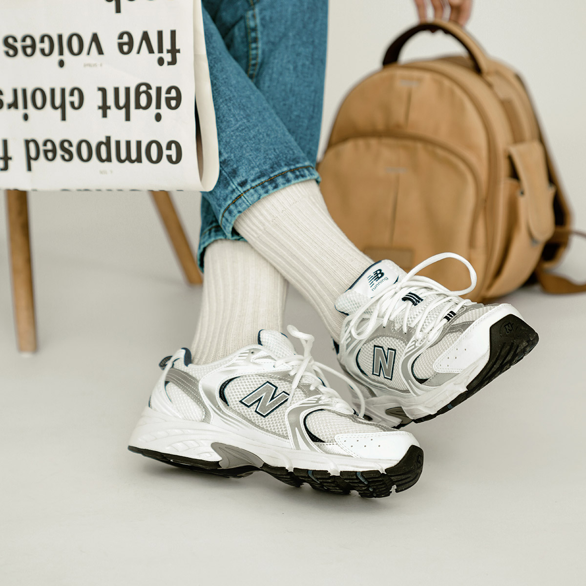 New Balance NB 530 Сетчатая ткань Текстиль Низкий топ Повседневные Городские Коммутатор Беговые кроссовки Унисекс — фото 16