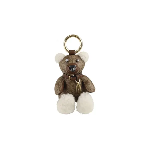 COACH Sheepskin Pendant Women's Brown