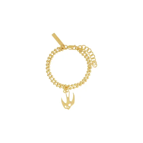McQ Alexander McQueen Brass Bracelets Золотой Унисекс