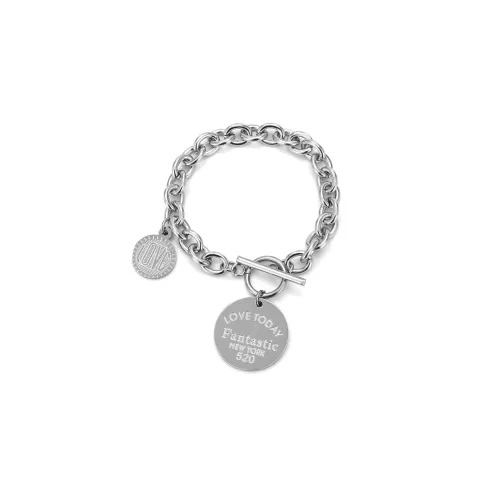 XXOFF Титановая сталь Браслеты Серебристый Белый Унисекс