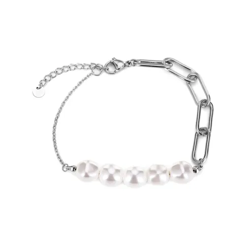 XXOFF Титановая сталь Браслеты Серебристый Белый Женские