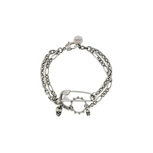 Alexander McQueen Браслеты из латанию Серебряный Мужской