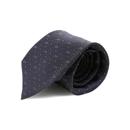 GUCCI Шелковые галстуки, серый горох, мужской