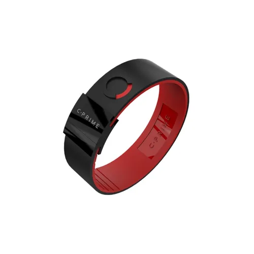 C∙PRIME Патентованный чип, пищевой силикон, нержавеющая сталь Snap, браслеты, черный/красный/черная застежка, мужской