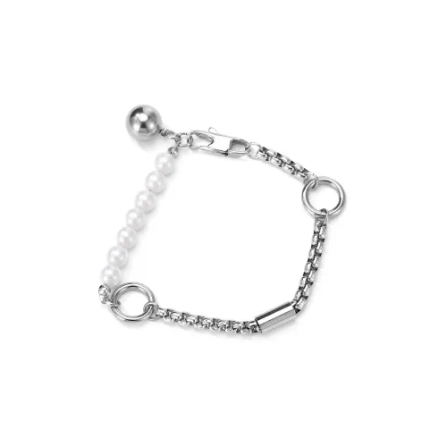 XXOFF Титановая сталь Браслеты Серебристый Белый Женские